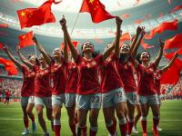 开云体育中国官方-中国女足比赛场上呈现出激烈的竞争，球队实力不可小觑，中国女足足球